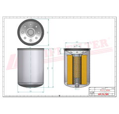 Filtre à huile adaptable HIFI FILTER SO10006