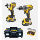 Lot de perceuse visseuse + une clé à choc sur batterie