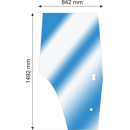 Vitre de porte gauche bombée pour FIAT|FORD 81871242 adaptable