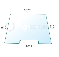 Pare-brise pour machine agricole MASSEY FERGUSON 3806573M2 adaptable