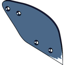 Düngereinlegerstreichblech - rechts 3470650M Lemken by Muzzi Industrie