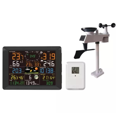 Station météo professionnelle agricole sans fil | WiFi & Solaire