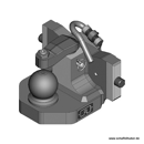 Kugeleinsatz Kugel 80,W= 311 S30, AGCO-Grau  