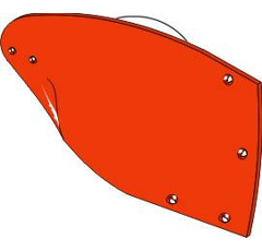 Versoir droit pour charrue NIEMEYER 200052 adaptable - BlackSteel©