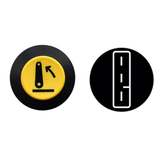 Bouton poussoir "relevage" pour tracteur VALTRA - MF 4284628M1 - 4270313M2 - 36186100 adaptable