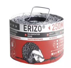 Fil barbelé ERIZO galvanisé riche Ø1,7 mm - rouleau de 250m | MRT