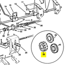 Roue a ergot pour SULKY 901539 adaptable