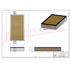 Filtre à air adaptable HIFI FILTER SC60005