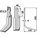 Fräsmesser Rechts 250 x 60 Goldoni Nachbau