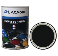 Peinture de finition Noir brillant UNIVERSEL pot 1L| LACAGRI