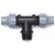 Lockverbinder für Tropf- und PE-Rohre, T- Kupplung 16mm x 3/4" AG x 16 mm