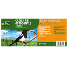 Cage à pie octogonale 30,5 x 100 x 88 cm - BOXTRAP