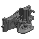 Zugmaul automatisch,W= 390 S32, Ø 38 mm Bolzen, CH-I, Schwarz    