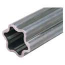Tube étoile extérieur S6 57,5X71,5X5 mm - lg 1500 mm | AGRI-POWER