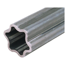Tube étoile extérieur S5 47X61 mm - lg 1000 mm | AGRI-POWER