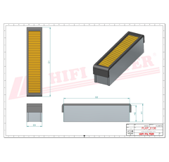 Filtre à air adaptable HIFI FILTER SC17082