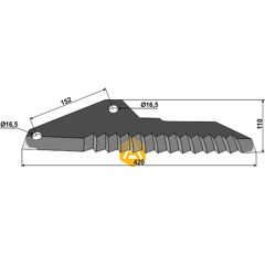Fräsmesser MENGELE 02.035.746 Nachbau