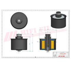 Filtre d'aération adaptable HIFI FILTER FS108