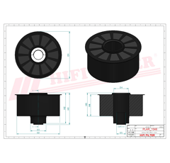 Filtre à air primaire adaptable HIFI FILTER SAM7147