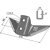 Soc ailette 120 mm pour cultivateur KUHN K3014960 adaptable