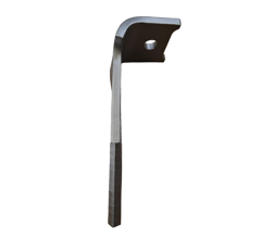 Dent de herse rotative Gauche avec 3 plaquettes carbure triangulaires, fixation rapide PÖTTINGER 8762.40.020.0 adaptable