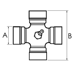 Croisillon 35x93,5 mm graisseur central | BONDIOLI