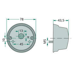 Luz  intermitente para tractor CASE IH - JOHN DEERE 3051599R91 - AL14395 adaptable