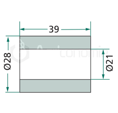 Entretoise pour broyeur TAARUP 40881100 adaptable