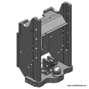 Lagerbock HVLB, Kugel 80W= 390 S32, New Holland T8, T8000, Schwarz   