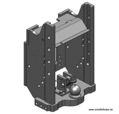 Lagerbock HVLB, Kugel 80W= 390 S32, New Holland T8, T8000, Schwarz   