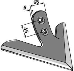 Gänsefussschar 300mm Clemens Nachbau 1018031