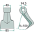 Marteau pour broyeur AGRIMASTER 71009 adaptable