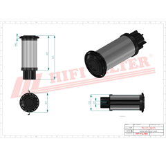 Filtre à gasoil adaptable HIFI FILTER SN40679