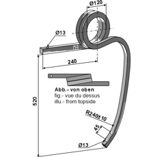 Vierkantzk. 25x25 Li Nachbau  