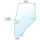 Vitre de porte gauche pour machine agricole CASE IH 144950A1 adaptable