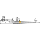 Dent de griffe pour chargeur PARMITER 2161-5165 adaptable - Blacksteel©