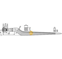 Silozinken für Lader PARMITER 2161-5165 Nachbau