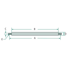 Barre de relevage cylindrique 950 mm catégorie 2 adaptable
