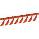 Barre à racloir droite avec 8 grattoirs Ø 510 mm adaptable