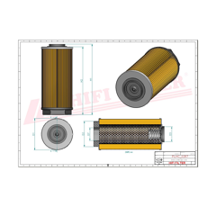 Filtre hydraulique adaptable HIFI FILTER SH77560