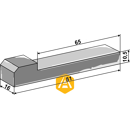 Clavette à talon pour épandeur 81 x 16 mm adaptable