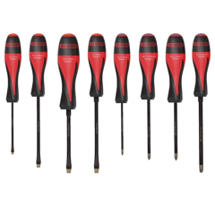Jeu de 8 tournevis ULTIMATEGRIP 4 fente - 4 pozidriv | KS TOOLS