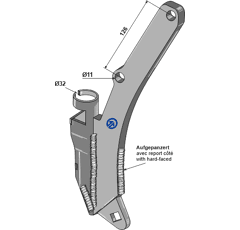 Säscharadapter - Passend für + 1 marque - Bohrungsabstand 126 - Bohrung 11 - Mehrere Marken