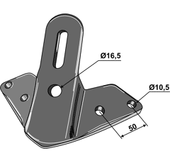 Flügelscharhalter 101400453NN Köckerling Nachbau