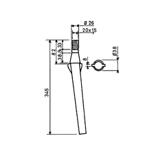 Dent réversible moulée pour herse rotative ROTERITALIA RLM23001 adaptable
