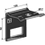 Halter für Zinken 70x12 - 80x80 - Bohrung 17