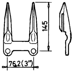 Doigt double pour barre de coupe LAVERDA 3010896130 adaptable