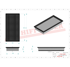 Filtre à air adaptable HIFI FILTER SC90127
