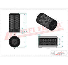 Filtre à air sécurité adaptable HIFI FILTER KA16641