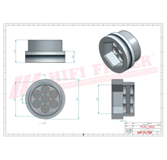 Filtre hydraulique adaptable HIFI FILTER SH62305